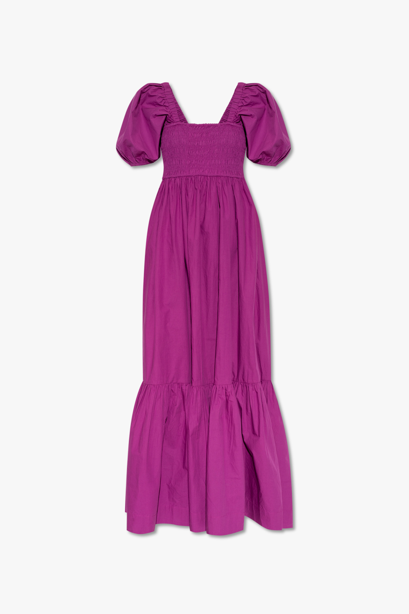 Ganni Dress with puff sleeves Women's Clothing Vitkac